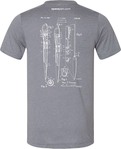 Fisher Space Pen Shirt with AG7 Patent Design